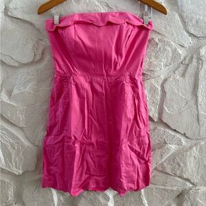 Vineyard Vines Pink Scallop Hem Mini Dress 2